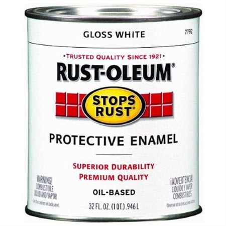 Baked Enamel Finish - Gloss White Protective Enamel