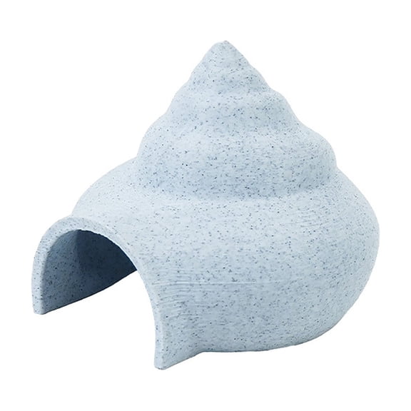 HOARBOEG Aquarium Cave Hideout for Shrimp & Small Fish, PETG Plastic Fish Tank Cave Decoration, Blue Underwater Hiding Shelter House for Betta, Guppy & Snails, 2.76x2.56x2.24in
