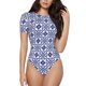thumbnail image 1 of Balery Porcelain Chinaware Body de cuello redondo de manga corta para mujer Tops de manga corta Tops básicos-X-Large, 1 of 7