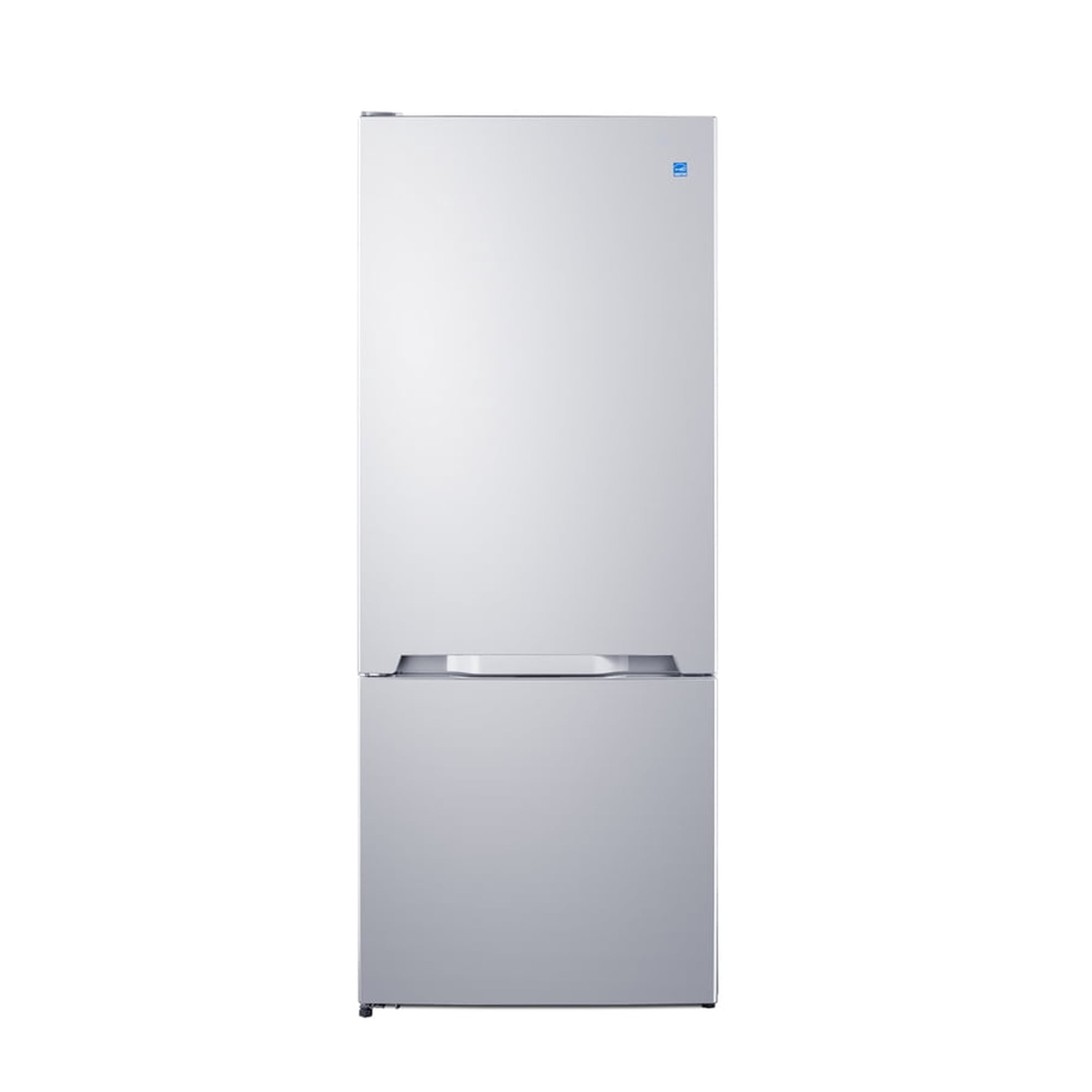Summit 28 Inch Bottom Freezer Refrigerator, Refrigerator- Freezer, With Ice Maker, White - FFBF151WIMLHD (left Handed Door Swing)