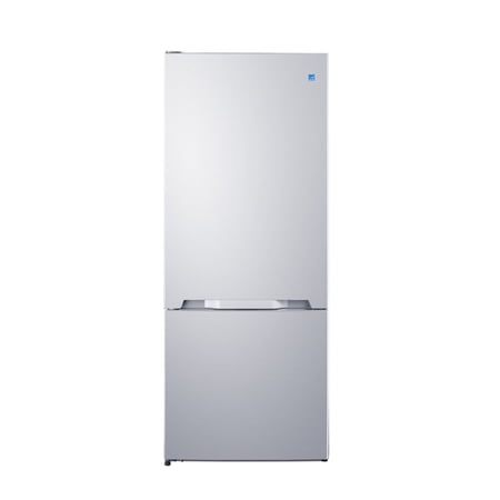 Summit 28 Inch Bottom Freezer Refrigerator  Refrigerator- Freezer  With Ice Maker  White - FFBF151WIMLHD (left Handed Door Swing)