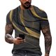 thumbnail image 1 of Men'S T-Shirt Short Sleeve Printed Summer Round Neck Top Trend Casual Sweatshirt3XL, 1 of 5