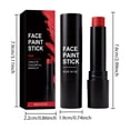thumbnail image 3 of Halloween Face Body Paint Stick, Red Face Paint Stick, Matte Full Coverage Body Paint Adult Festival Rave Stage Halloween Body Art Makeup, 3 of 5