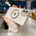 thumbnail image 2 of for iPhone 11 Case Compatible with MagSafe, Luxury Love Heart Soft Phone Case, Full Camera Lens Protection Magnetic Case for iPhone 11 for Women Girls (6.1") - White, 2 of 9