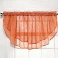 thumbnail image 2 of Belle Maison USA, LTD. Elegance Voile Layered Ascot Curtain Valance 60" x 24", 2 of 2
