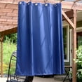 thumbnail image 6 of Sunnydaze Modern Blue Solid Grommet Blackout Indoor or Outdoor Curtain, 101" x 83" (1 Panel), 6 of 14