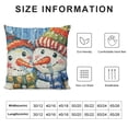 thumbnail image 5 of YINGXI Square Throw Pillow Covers Winter Design Pillow Cases Decorative for Home Bedroom Sofa Pillowcases Standard Size 12x12in, 5 of 5