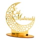 thumbnail image 4 of Style 1 Adorno acrílico Eid Mubarak, Luna hueca de oro, estrella, accesorio artesanal para el hogar, fiesta islámica musulmana, suministros de decoración de Ramadán, 4 of 5
