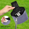 thumbnail image 4 of Haosy Lavender Gray Golf Mallet Putter Cover Strong Magnetic Leather Golf Club Headcover Closure, 4 of 7