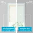 thumbnail image 4 of LEVOLOR Custom Expressions Collection, Cordless Room Darkening Roller Shade, Whisper, 41 3/4" Width x 48" Length, 4 of 9