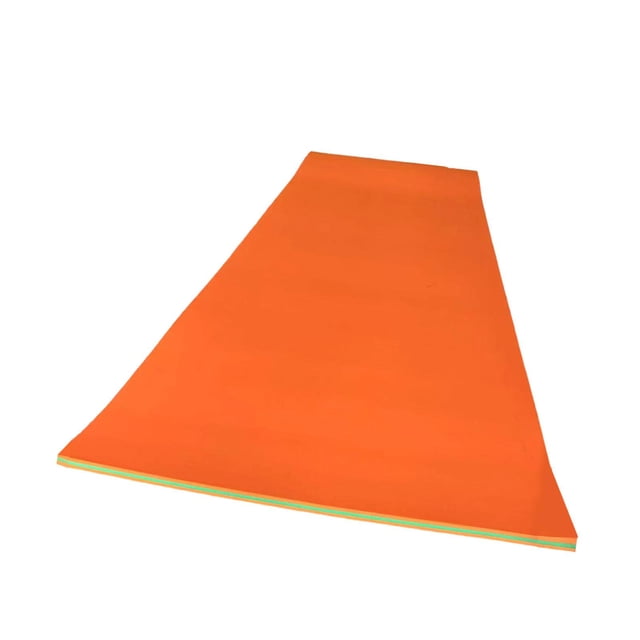 Colchoneta flotante de espuma para piscina, 1,7 m x 5,6 m Naranja Verde