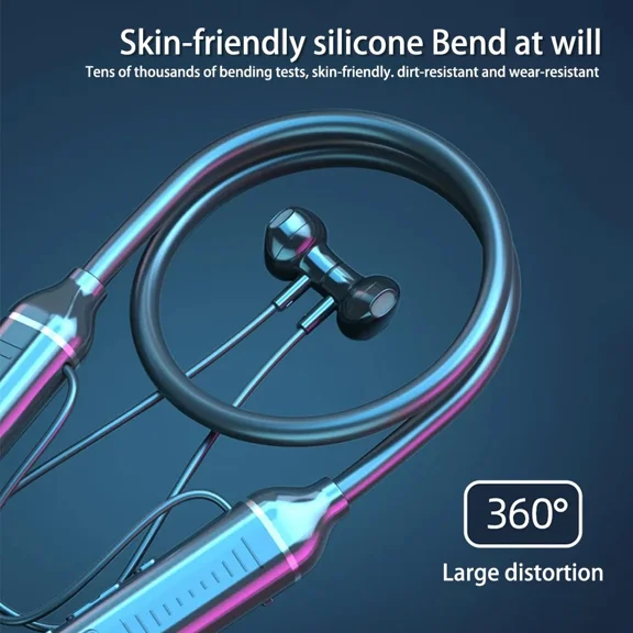 Bluetooth 5.3 Neckband Headset Wireless Earbuds Earphone Speaker Headphone W/Mic