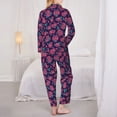 thumbnail image 6 of Goofa Rose Flowers Printed Women’s 2 Piece Pajama Set Super,Pajamas Women's Long Sleeve Sleepwear Soft Button Down Loungewear Pjs Lounge Set Nightwear-Large, 6 of 9