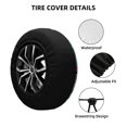 thumbnail image 2 of JUNZAN Dogs With Swimming for Tire Cover Wheel Protector for Truck SUV Trailer Camping Rv Tire Covers-16 inch, 2 of 6