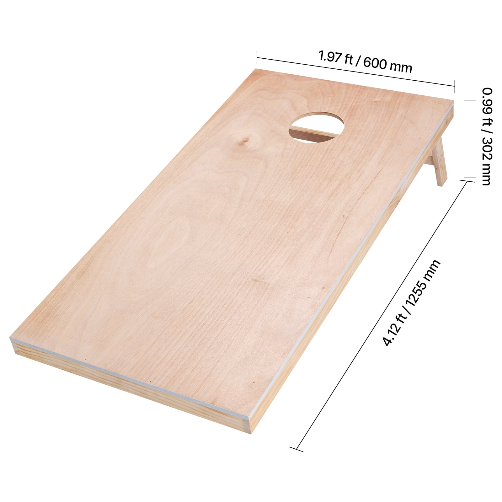 KFFKFF Cornhole Game Set, 4x2 ft Wooden Toss Boards, Portable Design for Indoor and Outdoor Use, Includes Carrying Case, Perfect for Yard, Beach, Backyard, and Camping Activities