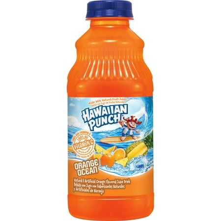 Hawaiian Punch Orange Ocean Juice Drink, 32 Fl Oz Bottle, 12