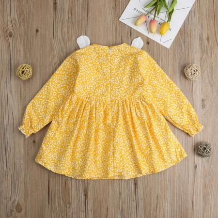 

Newest Sweet Toddler Baby Kids Girl Long Sleeve Tutu Dress Party Princess Dresses