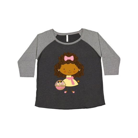 Inktastic Easter African American Girl Women's Plus Size T-Shirt