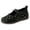 Black, variant on CHICVOMEY Women's Polka Dot Mary Jane Shoes Breathable Mesh Casual Flats with Adjustable Hook and Loop Strap Comfortable Soft Sole Slip On Shoes for Work Walking Daily Wear
