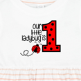 thumbnail image 4 of Inktastic Our Little Ladybug is 1 Girls Baby Dress, 4 of 5