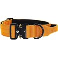 thumbnail image 1 of HUGFEGWE Colorful Nylon Dog Collar for Medium/Large/XL Dogs with Quick Release Metal Buckle & Control Handle for Dog Training Walking (Orange, L) CJB91-122098, 1 of 7