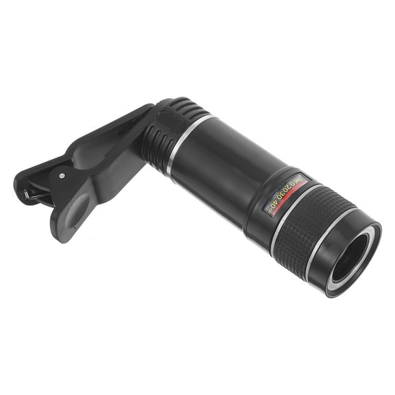 GOOHOCHY Universal Smartphone Telephoto Lens with 20X for Phone Observation Black plastic