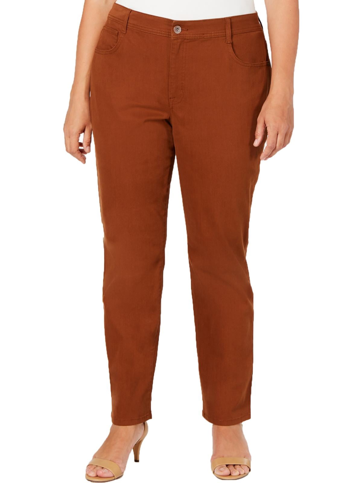 High Rise Skinny Jeans Brown 16W 