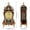 Brownish Red, variant on M Buder Vintage Style Plastic Table Clock 12.6 inches / 32cm Antique Home Hotel Decorative Desk Alarm Clock with 12 Melodies Reporting Time, Brownish Red