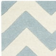 thumbnail image 4 of SAFAVIEH Chatham Jake Zigzag Stripes Wool Runner Rug, Blue/Ivory, 2'3" x 5', 4 of 4
