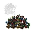 thumbnail image 1 of segolike Lot de 100 Yeux Mixtes avec Rondelles pour Poupée Jouet Doux Fabrication DIY 8mm, 1 of 8