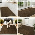 thumbnail image 6 of VUNATE 17" x 30" Dirt Trapper Indoor Door mat Non Slip Front Door Mats Absorbent Rubber Entrance Rug Durable Heavy Duty Outdoor Mats Washable Welcome Mats for Outside Brown, 6 of 7
