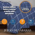 thumbnail image 3 of Juego de Sábana Hotelera Matrimonial Microfibra Premium , incluye 4 fundas de almohada Mod-D11, 3 of 4