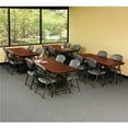thumbnail image 2 of Iceberg Premium Wood Laminate Folding Table, 30"x72", Mahogany, 2 of 3