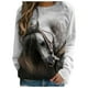 thumbnail image 1 of Sudadera holgada de manga larga para mujer, sudadera con capucha, blusa a cuadros, empalme, manga larga, Tops de moda, jersey Pompotops  gfhjh23571, 1 of 7