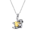 thumbnail image 1 of Sloth Joyería Regalos Collar de plata Sloth Pendientes Corazón Sloth Joyería para Mujeres Hombres Niñas Niños, 1 of 4