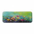 thumbnail image 1 of Flower Computer Mouse Pad, Dandelions Featured in Garden Brushstrokes Watercolored Abstract Landscape Art, Rectangle Non-Slip Rubber Mousepad Large, 31" x 12" Gaming Size, Multicolor, by Ambesonne, 1 of 2
