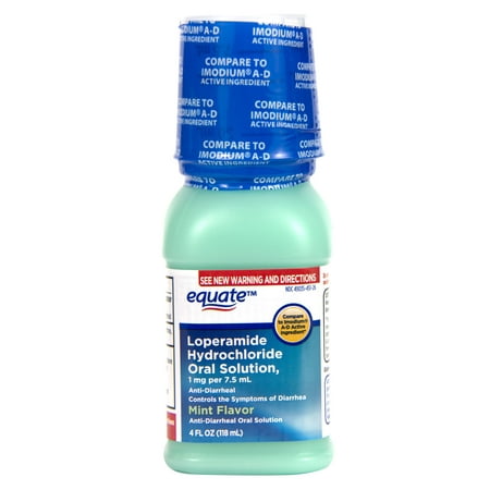 Equate Anti-Diarrheal Loperamide Hydrochloride, Mint Flavor, 4 fl (Best Anti Diarrhea Medicine)