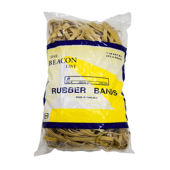SSWBasics - Rubber Bands - Size 64 (3-1/2" x 1/4'') - 1lb Pack- Rubber Bands for Retail and