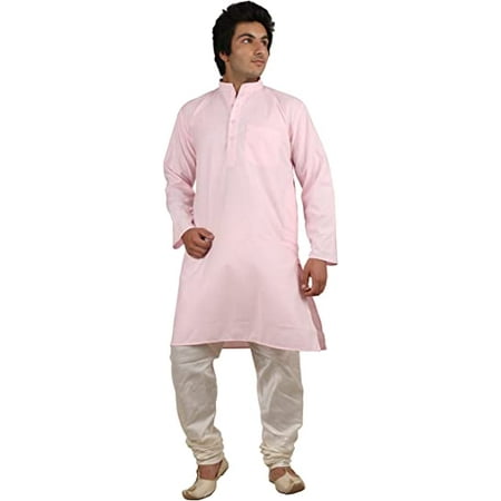 

Royal Men s Cotton Kurta Pyjama Set (ROYAL_154_Pink_X-Large)