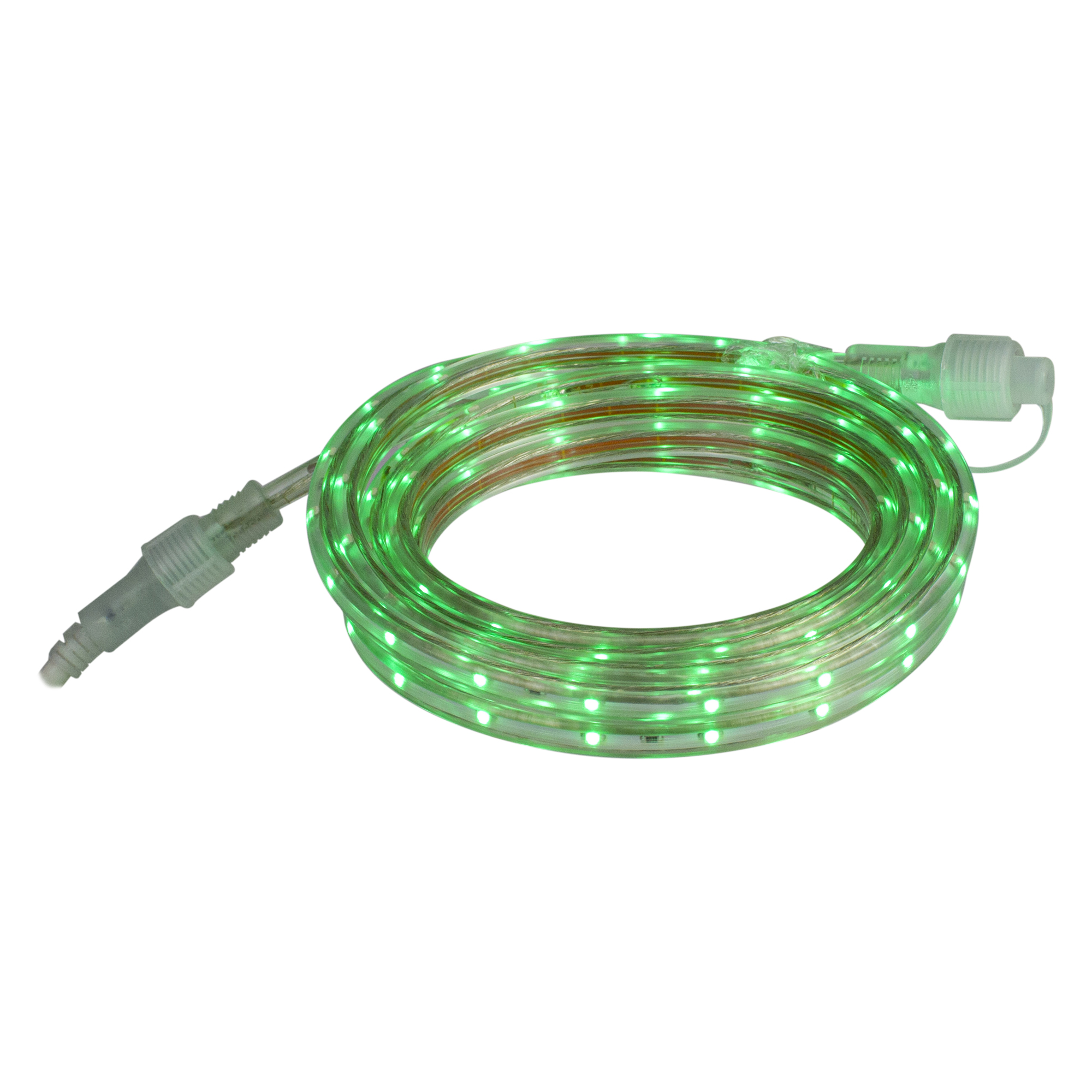 Green LED Outdoor Christmas Linear Tape Lighting - 30 ft Clear Tube