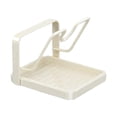 thumbnail image 1 of Soporte para tapa, estante para tapa, estante de cocina, estante de almacenamiento con bandeja de goteo, hecho de material resistente. Blanco lechoso de 1 nivel, 1 of 9