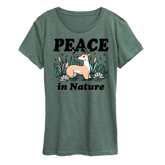 Instant Message - Peace In Nature - Women's Short Sleeve Graphic T-Shirt