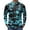 Blue&10^0601V, variant on Camo Men Long Sleeve Cycling Jersey with 3+1 Rear Zipper Pockets Men Workout Shirt Upf 50+ Half Zip Breathable Outdoor Quick Dry Bike Shirts Men