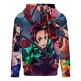 thumbnail image 6 of Demon Slayer Kids Hoodie Cozy Hooded Sweatshirt Long Sleeve Sweater Tops Pullover Hoodies Boys Girls 6-8Y, 6 of 8