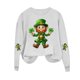 thumbnail image 4 of RKSTN Women's St Patrick's Day Sweatshirt Plus Size Crewneck Irish Gift St Patricks Luckys Shamrocks Graphic Print Hoodless Sweatshirts Top Womens Casual Round Neck Loose Fits Long Sleeve T Shirts, 4 of 5