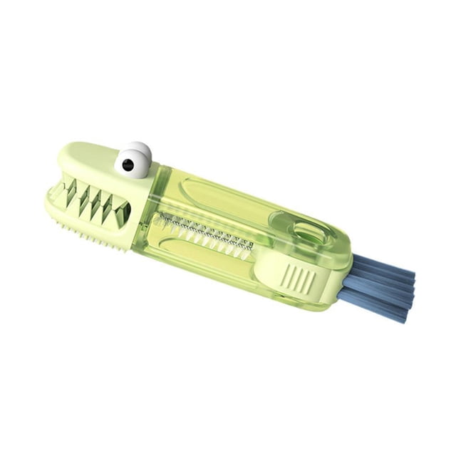 3 In 1 Tiny Bottle Cup Lid Detail Brush PP+TPE Multi-Functional Cleaning Tool for Pacifier Ice Tray Spout Clean