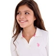 thumbnail image 4 of U.S. Polo Assn. Girls Long Sleeve Collared Top, Sizes 4-18, 4 of 5