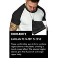thumbnail image 3 of COOFANDY Mens Hip Hop Muscle Tee Baseball Sleeve Workout T-Shirts, 3 of 7