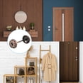 thumbnail image 6 of Uxcell Door Hole Cover Plate Zinc Alloy Wave Round Deadbolt Cover Plate Door Reinforcement Plate for Door Hole Filling Red Patina, 6 of 6