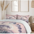 thumbnail image 5 of Ambesonne Pink Duvet Cover Set, Pastel Sky Moon Phases Clouds, Queen, Mauve Pale Rose and Blue, 5 of 5